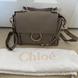 Chloé Faye Small Leather Satchel